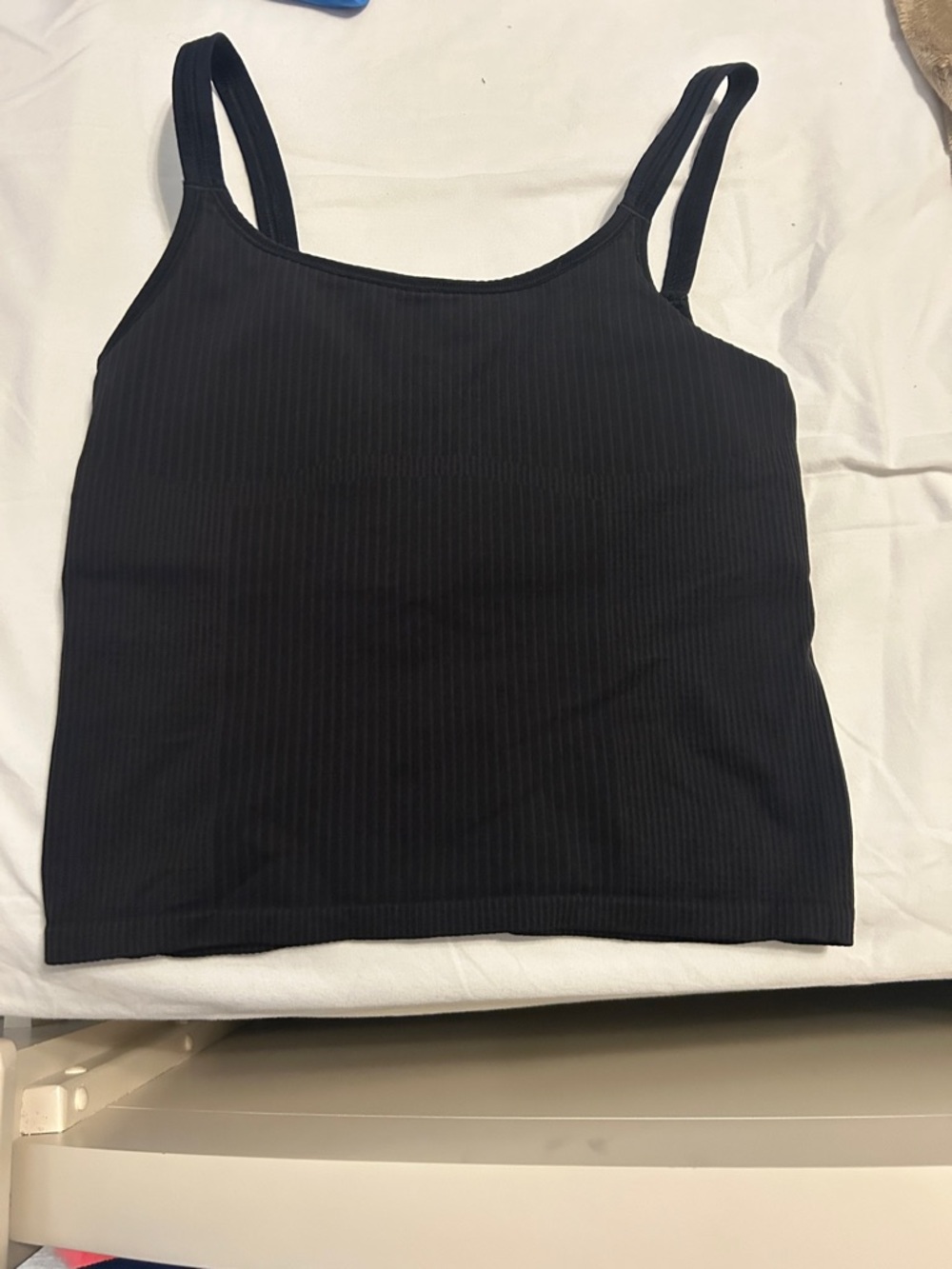 lululemon athletica Black Ribbed Cami Tank